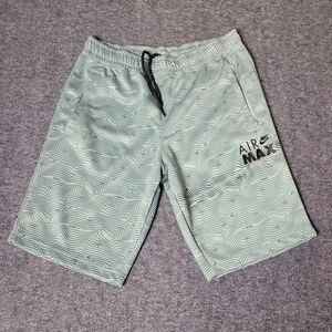 Nike Air Max All Over Print Men's Size L Shorts Grey Black DO7243-013